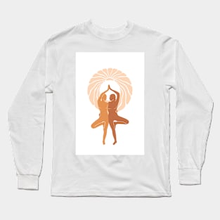 Friendship Unity Yoga Position Long Sleeve T-Shirt